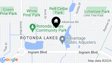 Map of 117 CABLE DR, ROTONDA WEST FL, 33947