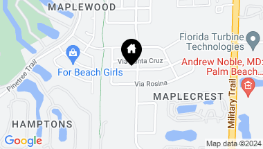 Map of 114 Via Santa Cruz Drive, Jupiter FL, 33458