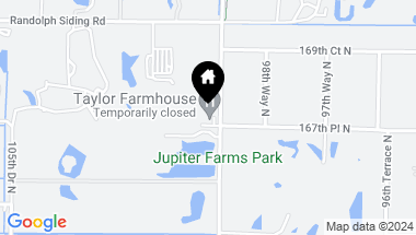 Map of 16891 Farms Road, Jupiter FL, 33458