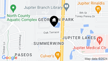 Map of 509 Oak Terrace, Jupiter FL, 33458