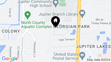 Map of 317 Georgian Park Drive, Jupiter FL, 33458