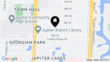 Map of 312 7th Street, Jupiter FL, 33458