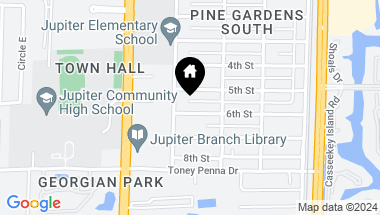 Map of 317 6th Street, Jupiter FL, 33458