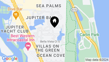 Map of 580 Bella Vista Court S 80, Jupiter FL, 33477