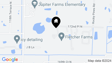 Map of 11470 172nd Place N, Jupiter FL, 33478
