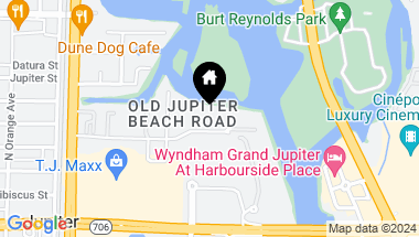 Map of 341 Old Beach Road, Jupiter FL, 33477