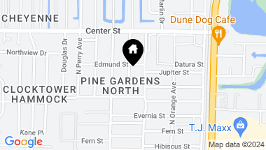 Map of 505 Pinegrove Ave, Jupiter FL, 33458