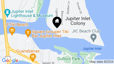 Map of 88 Lighthouse Drive, Jupiter Inlet Colony FL, 33469