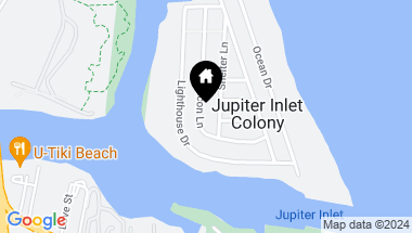 Map of 180 Beacon Lane, Jupiter Inlet Colony FL, 33469