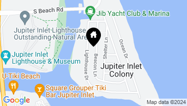 Map of 155 Beacon Lane, Jupiter Inlet Colony FL, 33469