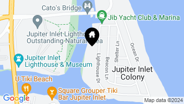 Map of 100 Lighthouse Drive, Jupiter Inlet Colony FL, 33469