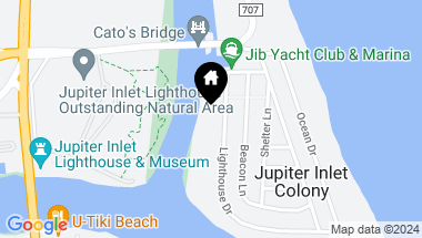Map of 102 Lighthouse Drive, Jupiter Inlet Colony FL, 33469
