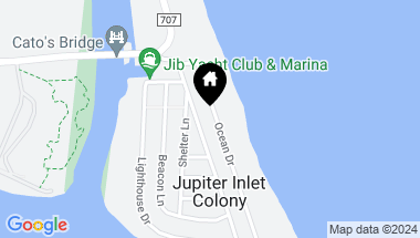 Map of 42 Ocean Drive, Jupiter Inlet Colony FL, 33469