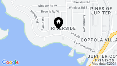 Map of 9 W Riverside Drive, Jupiter FL, 33469