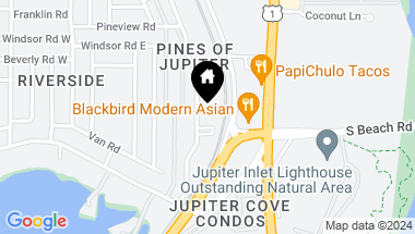 Map of 1516 Cypress Drive 1, Jupiter FL, 33469