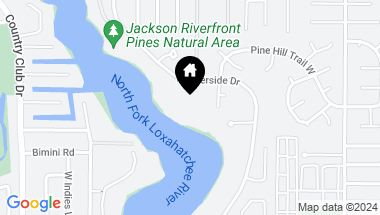 Map of 19651 Riverside Drive, Jupiter FL, 33469