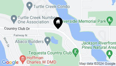 Map of 261 Country Club Drive, Tequesta FL, 33469