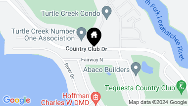 Map of 335 Country Club Drive, Tequesta FL, 33469