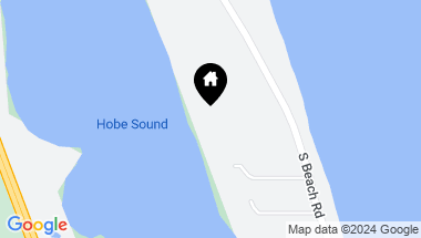 Map of 312 S Beach Road, Hobe Sound FL, 33455
