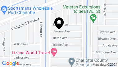 Map of 21027 JEROME AVE, PORT CHARLOTTE FL, 33954