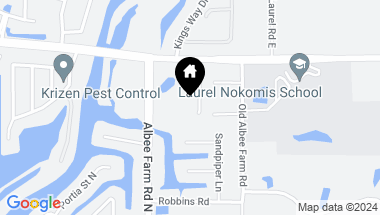 Map of 835 HOLLOWOOD CIR, NOKOMIS FL, 34275