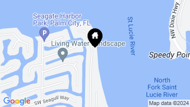 Map of 1270 SW Dyer Point Road, Palm City FL, 34990
