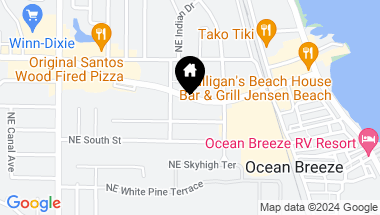 Map of 1630 NE Boulevard, Jensen Beach FL, 34957