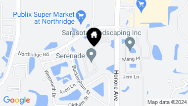 Map of 5140 NORTHRIDGE RD #104, SARASOTA FL, 34238