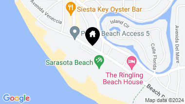 Map of 316 BEACH RD, SARASOTA FL, 34242