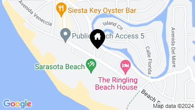 Map of 405 BEACH RD #B, SARASOTA FL, 34242