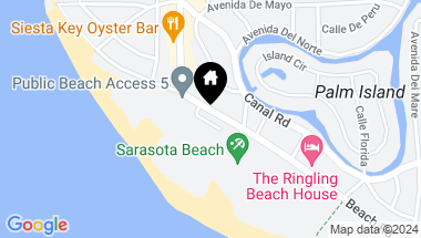 Map of 298 BEACH RD #1-B, SARASOTA FL, 34242