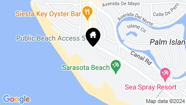 Map of 222 BEACH RD #3, SARASOTA FL, 34242