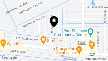 Map of 2181 SW Gemini Lane, Port St Lucie FL, 34984