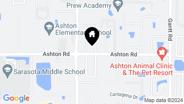 Map of 5333 ASHTON RD, SARASOTA FL, 34233