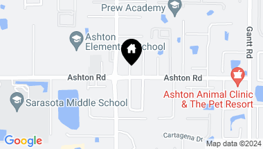Map of 5321 ASHTON RD, SARASOTA FL, 34233