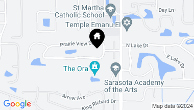 Map of 4263 PRAIRIE VIEW DR S, SARASOTA FL, 34232