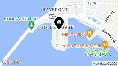 Map of 223 GOLDEN GATE PT #9A Penthouse, SARASOTA FL, 34236