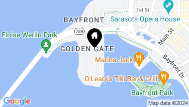 Map of 609 GOLDEN GATE PT #402, SARASOTA FL, 34236