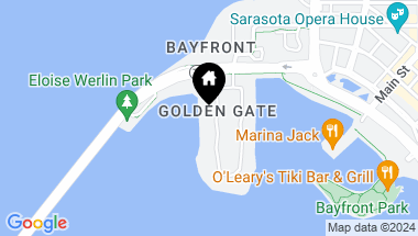 Map of 188 GOLDEN GATE PT #301, SARASOTA FL, 34236
