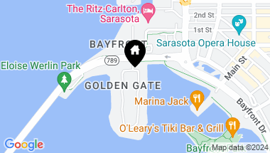 Map of 111 GOLDEN GATE PT #PH-601, SARASOTA FL, 34236