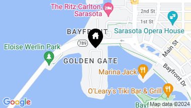 Map of 111 GOLDEN GATE PT #303, SARASOTA FL, 34236