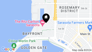 Map of 1111 RITZ CARLTON DR #1603, SARASOTA FL, 34236