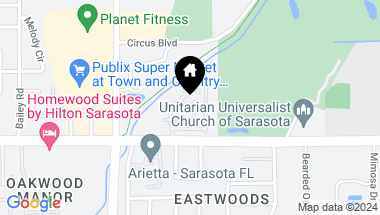Map of 229 AMHERST AVE #19A, SARASOTA FL, 34232