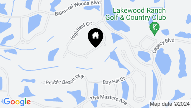 Map of 12527 HIGHFIELD CIR, LAKEWOOD RANCH FL, 34202