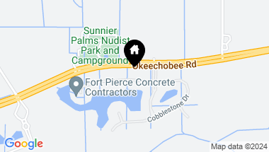 Map of 8620 Cobblestone Drive, Fort Pierce FL, 34945