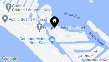 Map of 615 DREAM ISLAND PL #105, LONGBOAT KEY FL, 34228