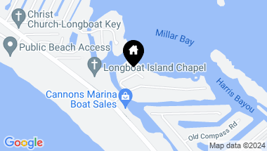 Map of 615 DREAM ISLAND RD #304, LONGBOAT KEY FL, 34228