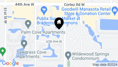 Map of 4325 46TH AVE W #102, BRADENTON FL, 34210