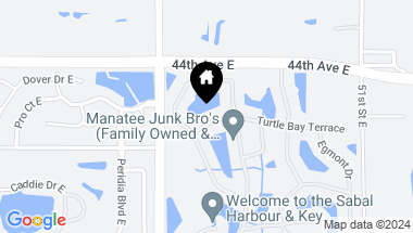 Map of 4619 TURTLE BAY TER, BRADENTON FL, 34203