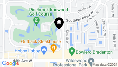 Map of 4050 PINEBROOK CIR #12, BRADENTON FL, 34209